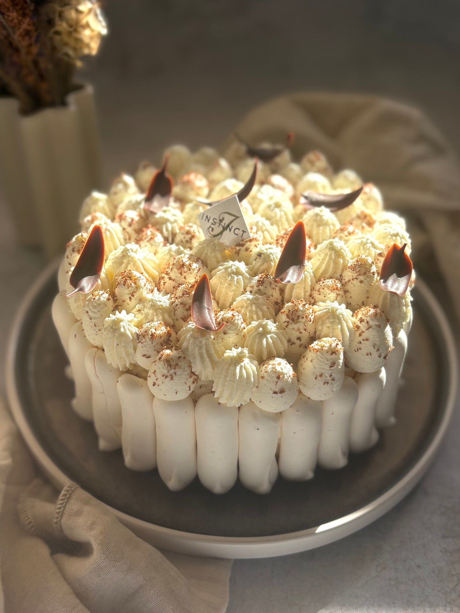 Vacherin chocolat noir et vanille de Madagascar