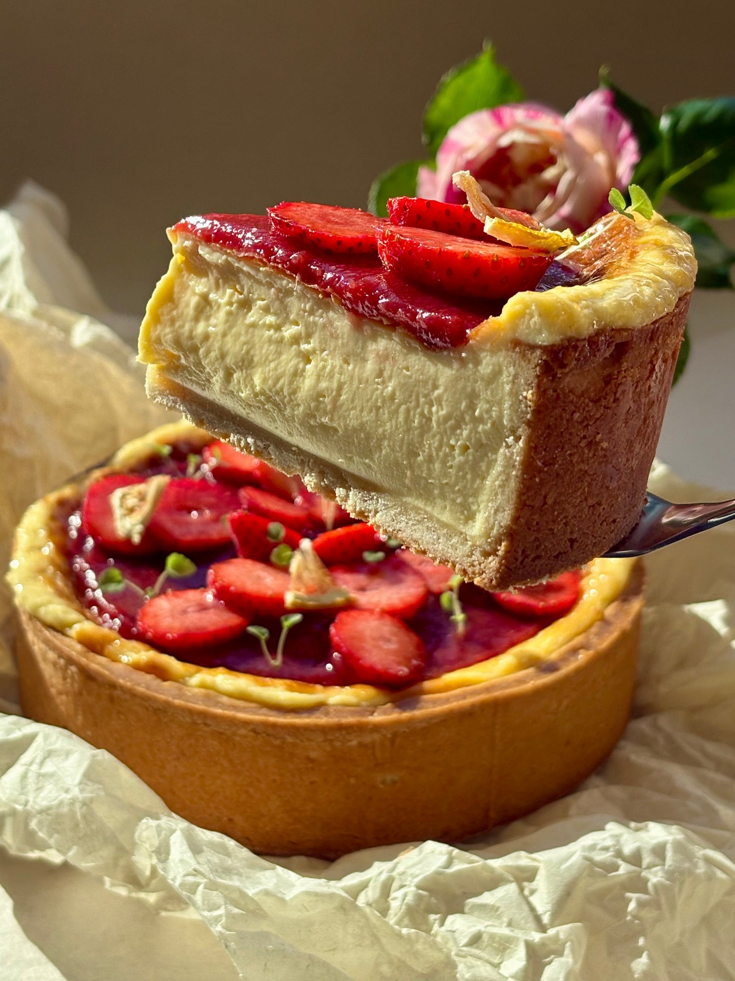 Flan Citron / fraise