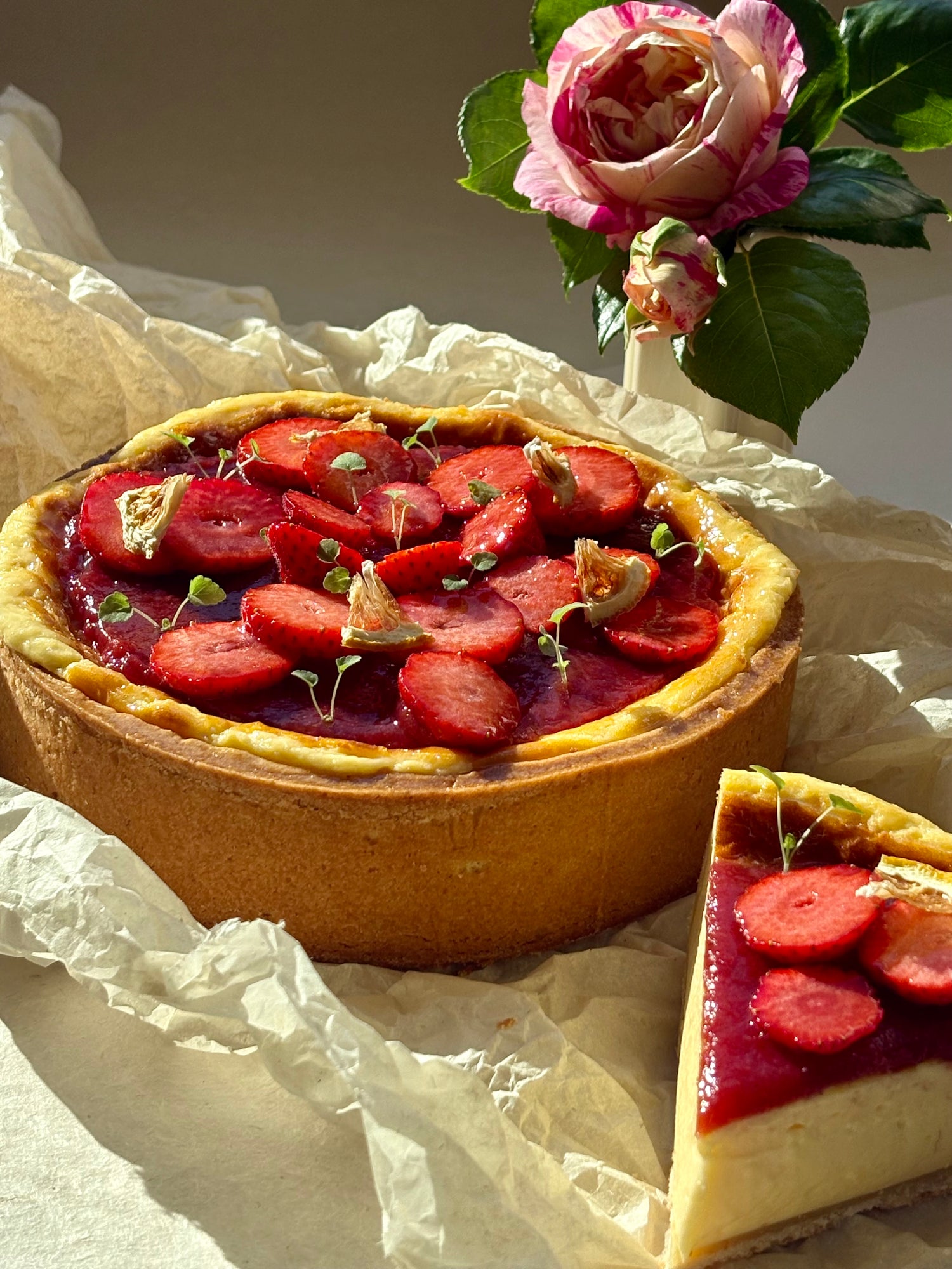 Flan Citron / fraise
